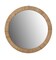 Natural Creative Hanging Rattan Wall Mirror Round Shape for Living Room, Dining Room or Playroom